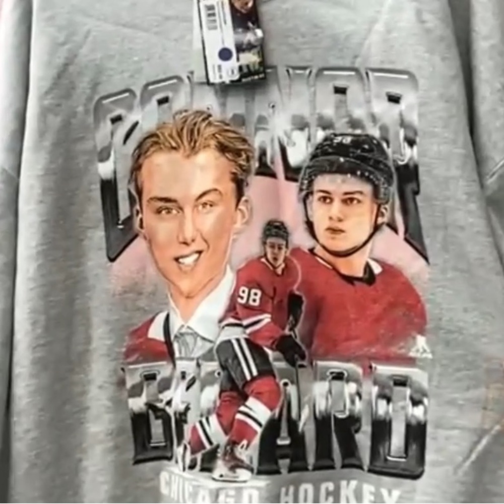 500 LEVEL Connor Bedard Crewneck Sweatshirt - NWT - 2XL